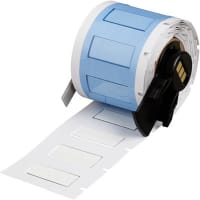 Brady Polyolefin 16 to 8Awg Wire Marking Sleeves, .25"Dia x 1"W, White, TLS2200 Series