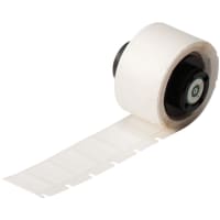 Brady Repositionable Vinyl Cloth Wire Labels, 3/4"H x 1/2"W, White, TLS2200 Series