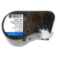 Brady Polyolefin 12 to 4Awg Marking Sleeves, .645"H x 1.1677"W, White, BMP51 Series