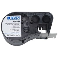 Brady Polyester High Adhesion General Id Labels, .5"H x 1"W, Black on White