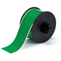 Brady Indoor Outdoor Vinyl Labels, 2.25"W x 100'L, Gloss Green