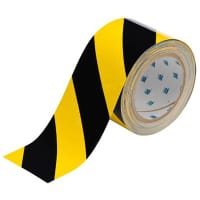 Brady 4" X 100' B514 BLK./YLW FLOOR TAPE