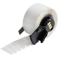 Brady Self-Laminating Vinyl Wire Labels, .75"H x .25"W, White/Translucent