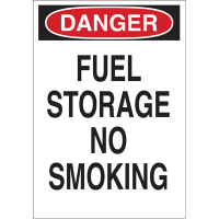 Brady B302-10x14P-WK-O-DAN-FUELSTORAGE