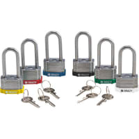 Brady BRADYPADLOCKSET6EA.