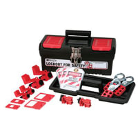 Brady Personal Breaker Lockout Kit, 6 Lockouts, 4 Cleats, 3 Hasps, 3 Tags, Toolbox