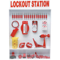 Brady EXTRA LG ENCLOSED LO STATION, W/STL LOCKS