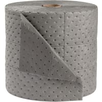 Brady High Traffic Absorbent Roll, Roll of 150 ft, 15 in W x 150 ft L, 23 gal, Gray