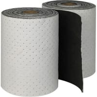 Brady TrackMat Matting Roll, 26 gal, 19 in W x 80 ft L, Black/White