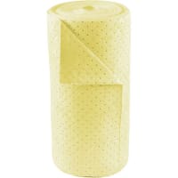 Brady Basic Chemical Absorbent Roll, Roll of 150ft, 30in x 150ft, Polypropylene, Yellow