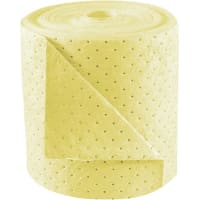 Brady Basic Chemical Absorbent Roll, Bale of 2 Rolls, 15in x 150ft, Polypropylene, Yellow