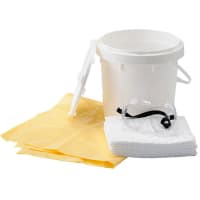 Brady Spill Response Plus 2 Gallon Kit, 10.5 in H x 9.75 in Dia, 4.5 gal, White