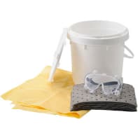 Brady Spill Response Plus Kit 2 Gallon, 10.5 in H x 9.75 in Dia, 4.5 gal, White