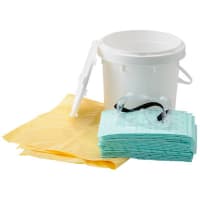 Brady Spill Response Plus 2 Gallon Kit, 10.5 in H x 9.75 in Dia, 4.5 gal, White