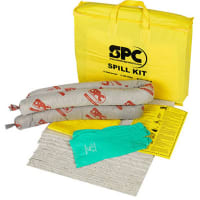 Brady Economy Spill Kit, 4 in H x 16 in W x 20 in D, 6 gal, PVC, Yellow