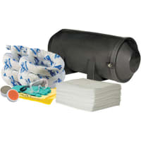 Brady Poly-Edge Mountable Spill Kit, 35 in H x 20 in W x 16 in D, 20 gal, Black