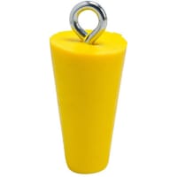 Brady Drain Plug, 2 in Dia, Vinyl, Yellow