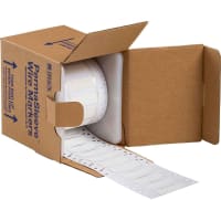 Brady High-Temp Marking PVDF Sleeves, 3/8"Dia x 2"W x 250Labels, White