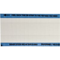 Brady Write-On Blank Labels 0.25 in H x 1.5 in W Cloth White 25 Cards/Pk