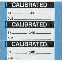 Brady Calibration Labels 0.625 in H x 1.5 in W Cloth Black on White 25 Cards/Pk