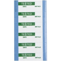 Brady Quality Control 0.625 in H x 1.5 in W Cloth Green on White 25 Cards/Pk