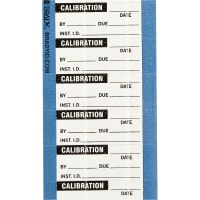 Brady Calibration Labels 0.625 in H x 1.5 in W Cloth Black on White 25 Cards/Pk