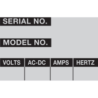 Brady Property Tag Labels 1.5 in H x 2.25 in W Alum Foil Black on Silver 25 Cards/Pk