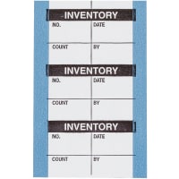 Brady Write-on Labels, "Inventory", 1"H x 1.5"W, Black on White