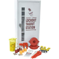 Brady Starter Lockout Tagout Cabinet Kit with 6 Padlocks