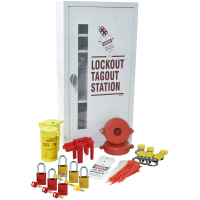 Brady Starter Lockout Tagout Cabinet Kit with 6 Padlocks