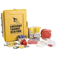 Brady Lockout Tagout Station Equipped