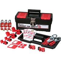 Brady Personal Breaker Lockout Toolbox Kit with 3 Padlocks