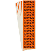 Brady Conduit and Voltage Labels, 120V, .5"H x 2.25"W