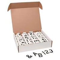 Brady Gothic Font Quik-Align Self-Spacing Numbers and Letters, 2"H