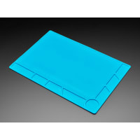 Adafruit Industries Insulated Silicone Rework Mat - 34cm x 23cm x 4mm Work Surface - Blue