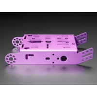 Adafruit Industries Purple Aluminum Chassis for TT Motors - 2WD