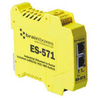 Brainboxes Ethernet to Serial, Ethernet Industrial Iso 1 x RS232/422/485 + Ethernet Switch