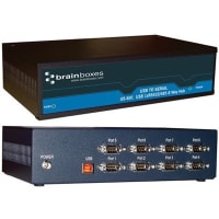 Brainboxes Adapter;USB to Serial;USB 8 Port RS422/485; 1 M Baud;DB9 Connector;9 Pin