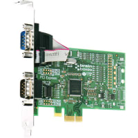 Brainboxes PCI Express Serial Card, PCIe 2 x RS232, 1M Baud