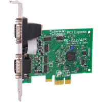 Brainboxes Brainboxes 2 Port RS422, RS485 PCI Express Serial Board, 921.6kbit/s