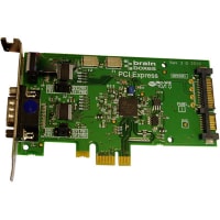 Brainboxes PCI Express Serial Card, LP PCIe 1 x RS232, POS, 1A, SATA