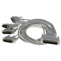 Brainboxes Quad Cable, 37 Way D to 4 x 25 Pin