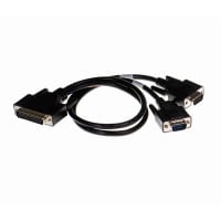 Brainboxes Duo Cable, 44 Way D to 2 x 9 Pin D