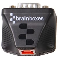 Brainboxes Adapter;USB to Serial;USB 1 Port RS422/485;1 M Baud;DB9 Connector;9 Pin