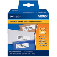 Brother International Standard Address 1.1 In X 3.5 In (29 Mmx 90.3 Mm) Paper Label (400 Labels)