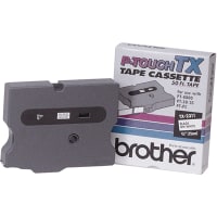 Brother International Brother Tx Replacement Tape Cartridge, 1/2" Black On White