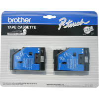 Brother International BROTHER TC REPLACEMENT TAPE CARTRIDGE, 1/2" BLACK ON CLEAR