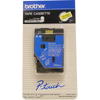 Brother International BROTHER TC REPLACEMENT TAPE CARTRIDGE, 1/2" BLACK ON YELLOW