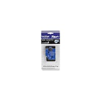 Brother International 1 Pack, 0.47 in x 25.2 ft (12mm x 7.7m), Black Ink on Blue Label