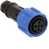 Bulgin Connector Socket 4 127 mm 50 mm (Min.) 13 to 15 mm 32 A 600 V -40 ° C